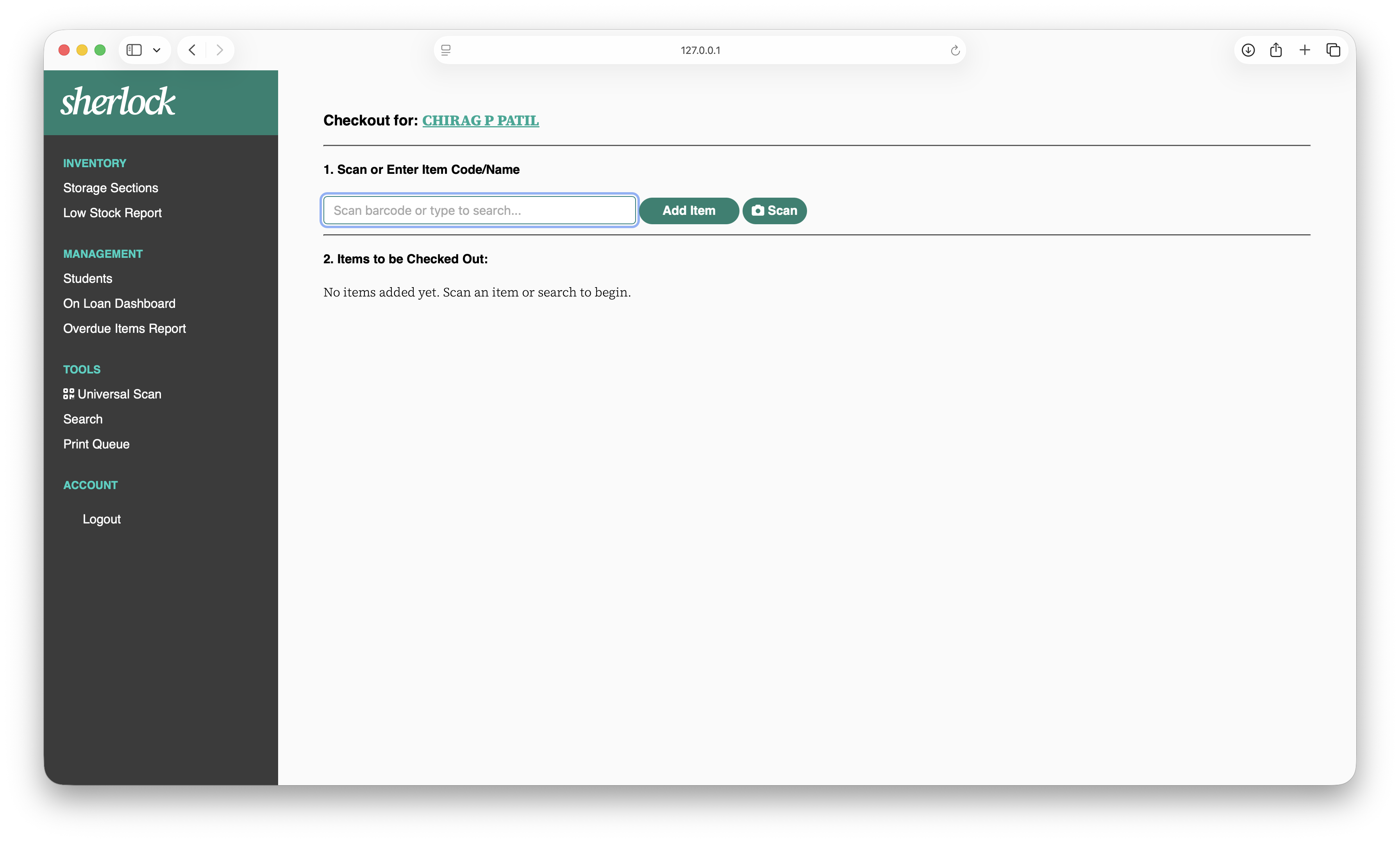 Checkout Terminal