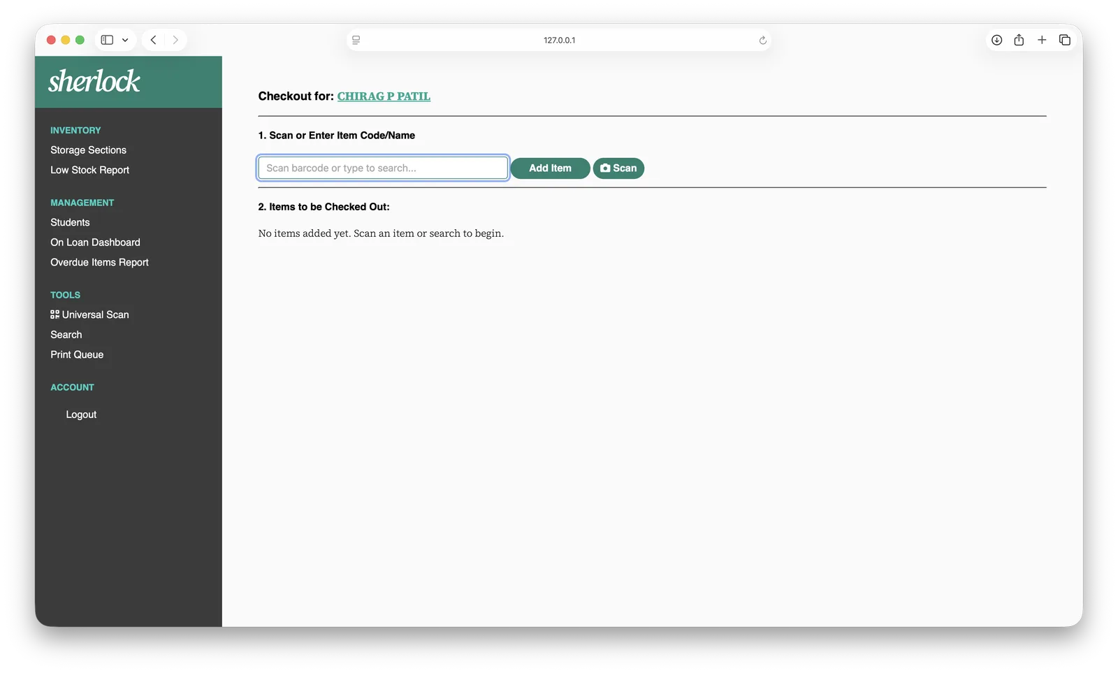 Checkout Terminal